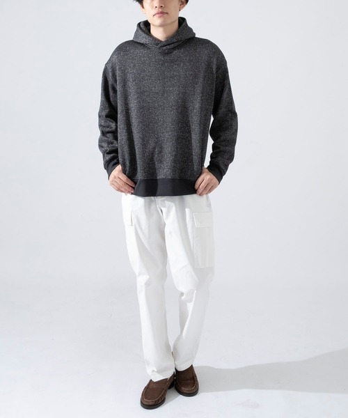 URBAN RESEARCH ROSSO MEN（アーバンリサーチロッソメン）の「『抗菌/防臭』セーターフリースパーカー『セットアップ対応』（パーカー・メンズ・ブラック/グレー/チャコールグレー/ネイビー・LARGE/X-LARGE/MEDIUM/SMALL）」の14枚目の写真