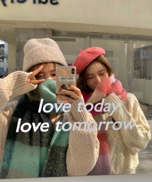 マルチカラーマフラー マルチカラーレトロチェックマフラー（マフラー）｜MANGROVE