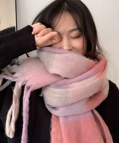 マルチカラーレトロチェックマフラー（マフラー）｜MANGROVE