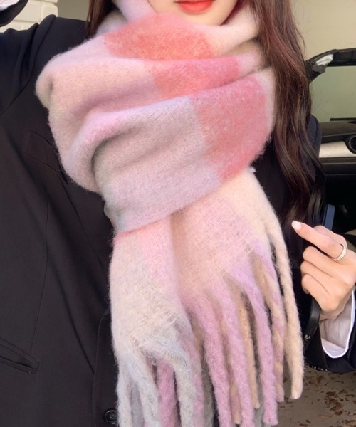 マルチカラーレトロチェックマフラー（マフラー）｜MANGROVE