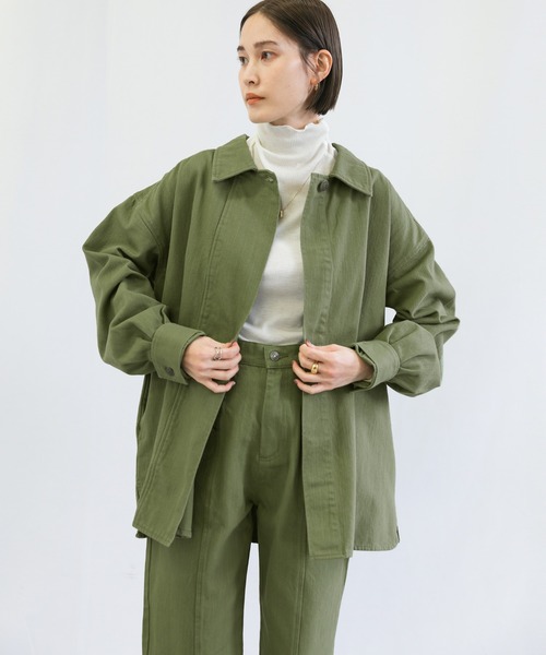 select MOCA(セレクトモカ)の「センター切替カラーデニムパンツ(デニムパンツ・レディース・ブラック/ピンク/アイボリー/ライトカーキ・SMALL/MEDIUM)」の19枚目の写真