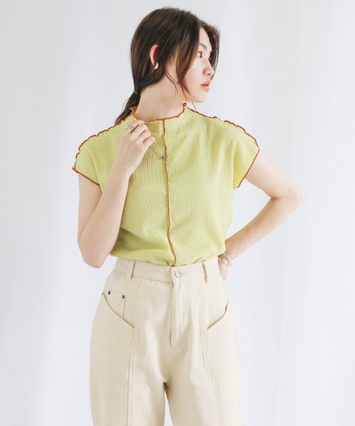 センター切替カラーデニムパンツ（デニムパンツ）｜select MOCA