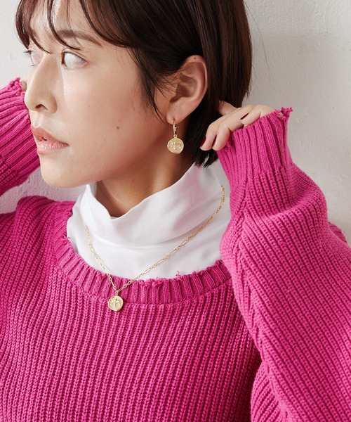 ear PAPILLONNER(イアパピヨネ)の「【WEB限定】メダイユネックレス(ネックレス・レディース・ゴールド/アンティークゴールド/ゴールド系その他2・ONE SIZE)」の8枚目の写真