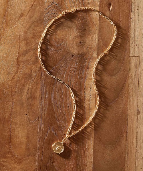 ear PAPILLONNER(イアパピヨネ)の「【WEB限定】メダイユネックレス(ネックレス・レディース・ゴールド/アンティークゴールド/ゴールド系その他2・ONE SIZE)」の13枚目の写真