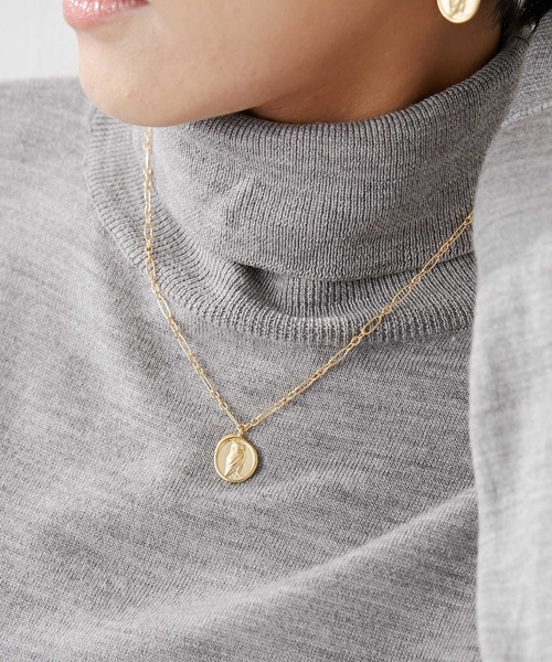 ear PAPILLONNER(イアパピヨネ)の「【WEB限定】メダイユネックレス(ネックレス・レディース・ゴールド/アンティークゴールド/ゴールド系その他2・ONE SIZE)」の14枚目の写真