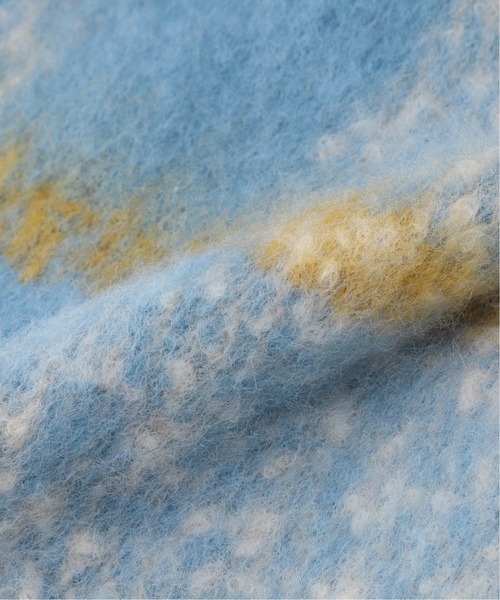 Simplicite（サンプリシテ）の「チェックブークレストール◆（マフラー・レディース・チャコールグレー/ブラック/ブルー/ベージュ・FREE）」の15枚目の写真