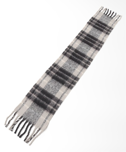 Simplicite（サンプリシテ）の「チェックブークレストール◆（マフラー・レディース・チャコールグレー/ブラック/ブルー/ベージュ・FREE）」の13枚目の写真