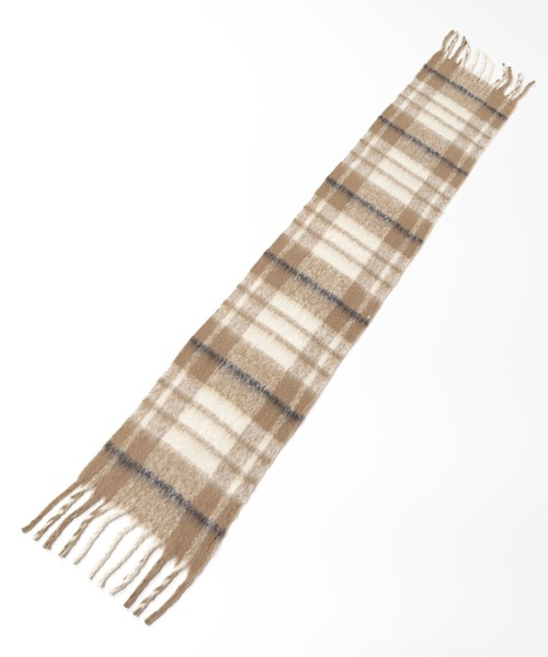 Simplicite（サンプリシテ）の「チェックブークレストール◆（マフラー・レディース・チャコールグレー/ブラック/ブルー/ベージュ・FREE）」の16枚目の写真