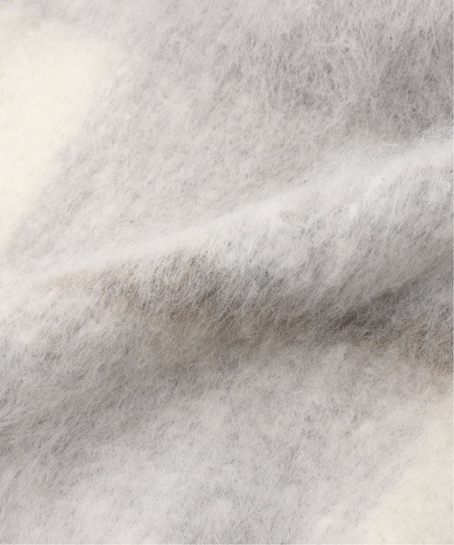 Simplicite（サンプリシテ）の「チェックブークレストール◆（マフラー・レディース・チャコールグレー/ブラック/ブルー/ベージュ・FREE）」の6枚目の写真