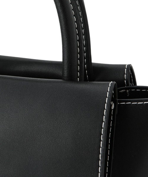 ADAM ET ROPE'(アダムエロペ)の「スプリットレザーフラップミニバッグ(ショルダーバッグ・レディース・ピンク/グレー/ブラック・FREE)」の11枚目の写真