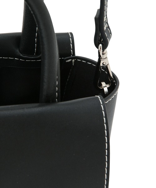 ADAM ET ROPE'(アダムエロペ)の「スプリットレザーフラップミニバッグ(ショルダーバッグ・レディース・ピンク/グレー/ブラック・FREE)」の18枚目の写真