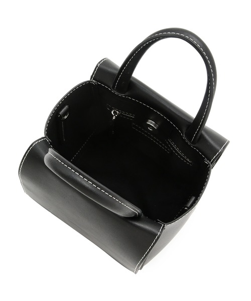 ADAM ET ROPE'(アダムエロペ)の「スプリットレザーフラップミニバッグ(ショルダーバッグ・レディース・ピンク/グレー/ブラック・FREE)」の5枚目の写真