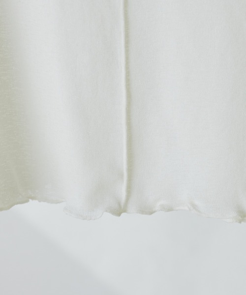 natural couture(ナチュラルクチュール)の「シアーネットメロウタートル(Tシャツ/カットソー・レディース・オフホワイト/ブラック/グリーン・FREE)」の11枚目の写真