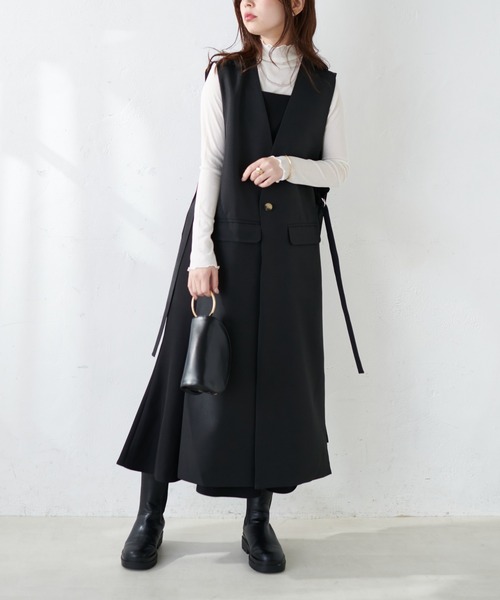 natural couture(ナチュラルクチュール)の「シアーネットメロウタートル(Tシャツ/カットソー・レディース・オフホワイト/ブラック/グリーン・FREE)」の9枚目の写真