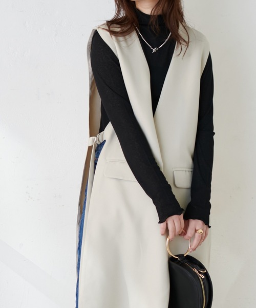 natural couture(ナチュラルクチュール)の「シアーネットメロウタートル(Tシャツ/カットソー・レディース・オフホワイト/ブラック/グリーン・FREE)」の15枚目の写真