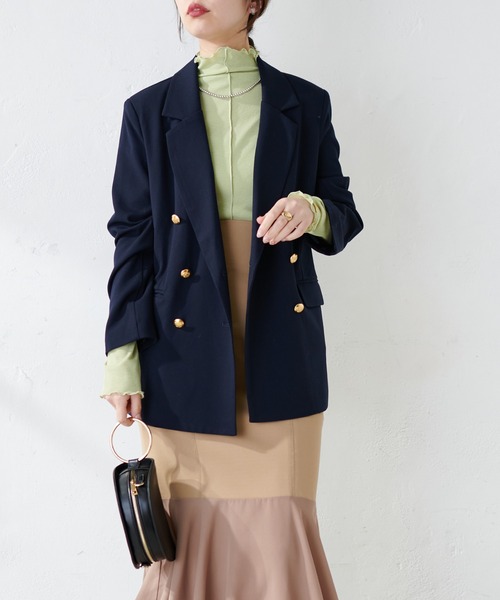 natural couture(ナチュラルクチュール)の「シアーネットメロウタートル(Tシャツ/カットソー・レディース・オフホワイト/ブラック/グリーン・FREE)」の22枚目の写真