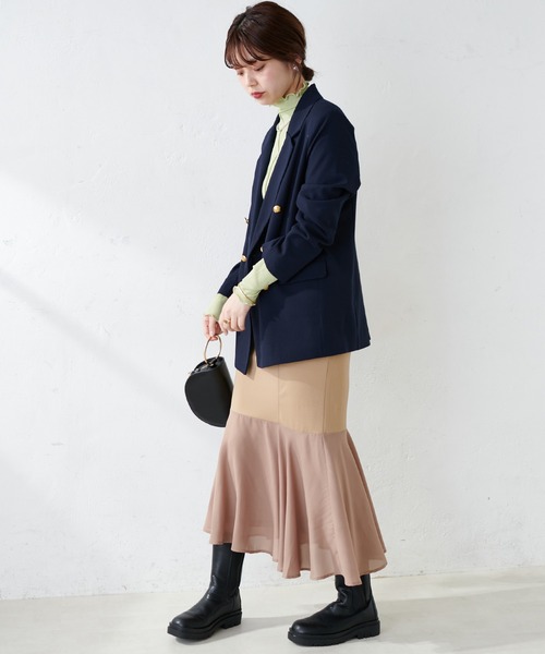 natural couture(ナチュラルクチュール)の「シアーネットメロウタートル(Tシャツ/カットソー・レディース・オフホワイト/ブラック/グリーン・FREE)」の21枚目の写真