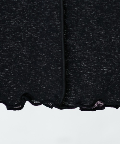 natural couture(ナチュラルクチュール)の「シアーネットメロウタートル(Tシャツ/カットソー・レディース・オフホワイト/ブラック/グリーン・FREE)」の17枚目の写真