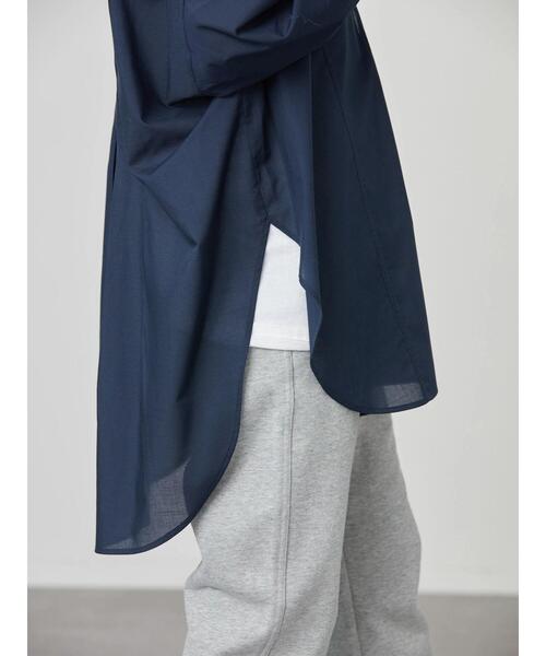 AMERICAN HOLIC（アメリカンホリック）の「イージーケアバックタックシャツチュニック（Tシャツ/カットソー・レディース・ネイビー/ストライプ・FREE）」の8枚目の写真