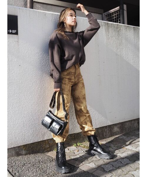 EVRIS（エヴリス）の「レースアップインソールワークブーツ（ブーツ・レディース・ブラック・SMALL/MEDIUM/LARGE）」の14枚目の写真