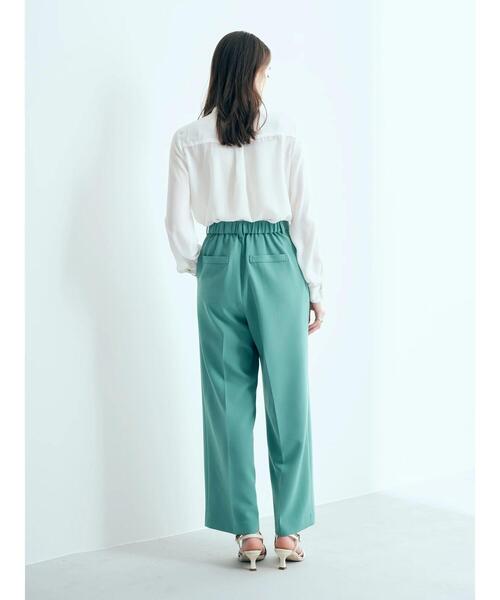 YECCA VECCA（イェッカヴェッカ）の「タックストレートパンツ（その他パンツ・レディース・グリーン・M）」の8枚目の写真