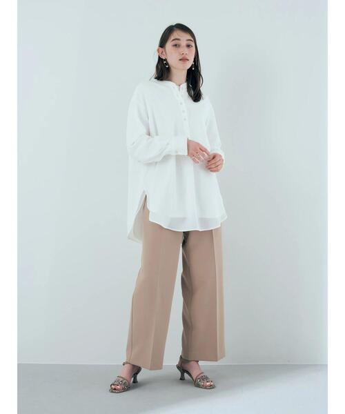 YECCA VECCA（イェッカヴェッカ）の「タックストレートパンツ（その他パンツ・レディース・グリーン・M）」の13枚目の写真