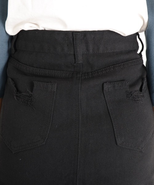 urge：（アージコロン ）の「【URGE：】ひざ丈 台形 デニムスカート（デニムスカート・レディース・ブラック/ブルー・SMALL/MEDIUM/LARGE/X-LARGE）」の14枚目の写真