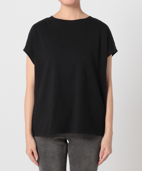 Simplicite(サンプリシテ)の「キャップスリーブTシャツ(Tシャツ/カットソー・レディース・ホワイト/ライトグレー/ブラック/グリーン・FREE)」の21枚目の写真