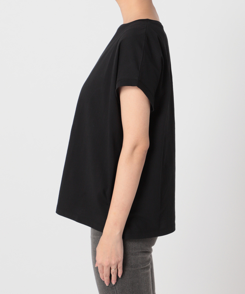 Simplicite(サンプリシテ)の「キャップスリーブTシャツ(Tシャツ/カットソー・レディース・ホワイト/ライトグレー/ブラック/グリーン・FREE)」の22枚目の写真