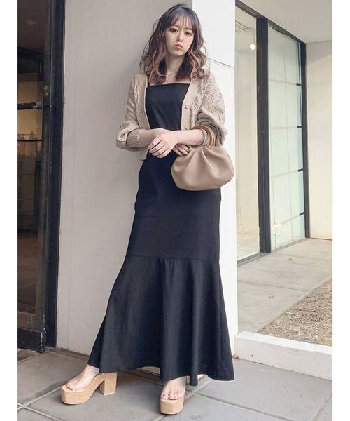 dazzlin（ダズリン）の「コンパクトクロシェカーディガン（カーディガン/ボレロ・レディース・ベージュ/グレー/オフホワイト・FREE）」の7枚目の写真