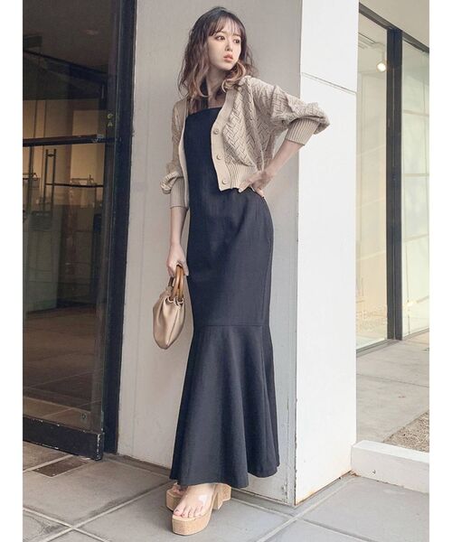 dazzlin（ダズリン）の「コンパクトクロシェカーディガン（カーディガン/ボレロ・レディース・ベージュ/グレー/オフホワイト・FREE）」の8枚目の写真