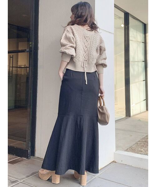 dazzlin（ダズリン）の「コンパクトクロシェカーディガン（カーディガン/ボレロ・レディース・ベージュ/グレー/オフホワイト・FREE）」の9枚目の写真