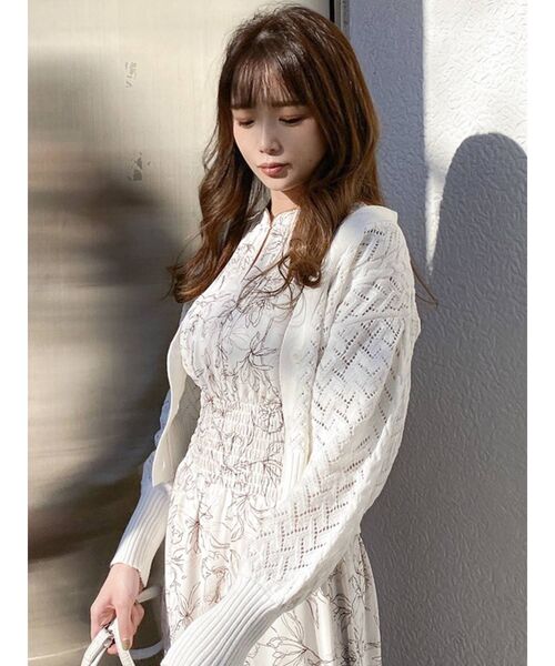 dazzlin（ダズリン）の「コンパクトクロシェカーディガン（カーディガン/ボレロ・レディース・ベージュ/グレー/オフホワイト・FREE）」の11枚目の写真