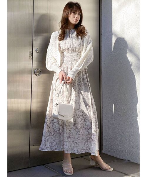 dazzlin（ダズリン）の「コンパクトクロシェカーディガン（カーディガン/ボレロ・レディース・ベージュ/グレー/オフホワイト・FREE）」の12枚目の写真