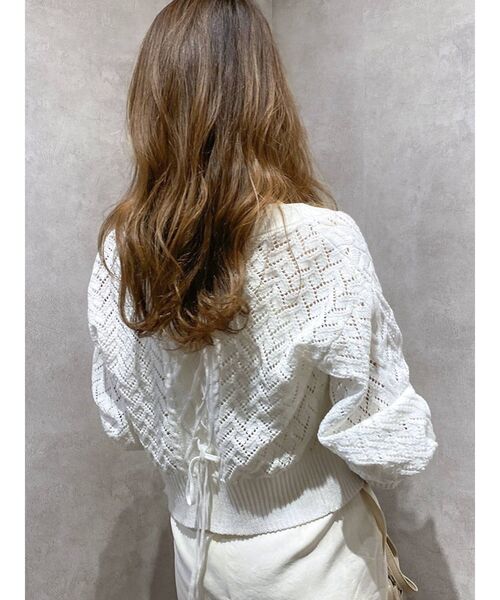 dazzlin（ダズリン）の「コンパクトクロシェカーディガン（カーディガン/ボレロ・レディース・ベージュ/グレー/オフホワイト・FREE）」の16枚目の写真