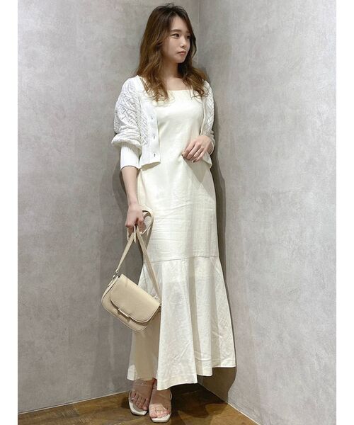 dazzlin（ダズリン）の「コンパクトクロシェカーディガン（カーディガン/ボレロ・レディース・ベージュ/グレー/オフホワイト・FREE）」の19枚目の写真