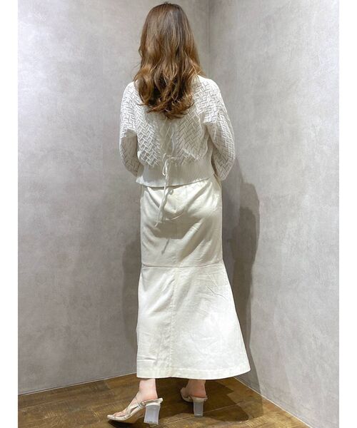 dazzlin（ダズリン）の「コンパクトクロシェカーディガン（カーディガン/ボレロ・レディース・ベージュ/グレー/オフホワイト・FREE）」の21枚目の写真