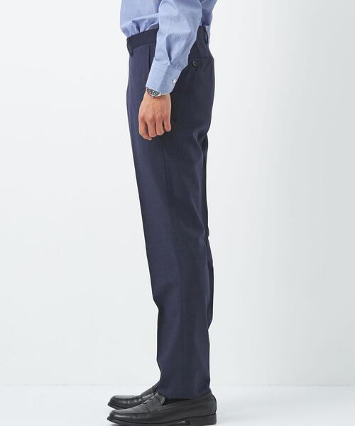 Green Label Relaxing スーツ ネイビー ストライプ パンツ 美品 グリーンレーベルリラクシング ビジネス パンツスーツ