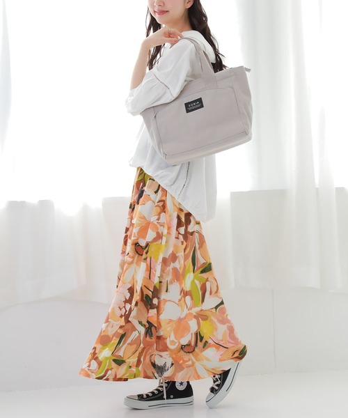 osharewalker（オシャレウォーカー）の「【廃盤】『ペイントタッチフレアスカート』（スカート・レディース・ブラウン/グリーン・FREE）」の14枚目の写真