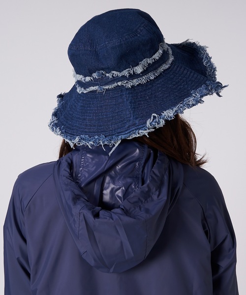 CECIL McBEE（セシルマクビー）の「【CECILMcBEE/セシルマクビー】ツバ広デニムハット  UPF50+（ハット・レディース・ネイビー/ブラック・FREE）」の12枚目の写真