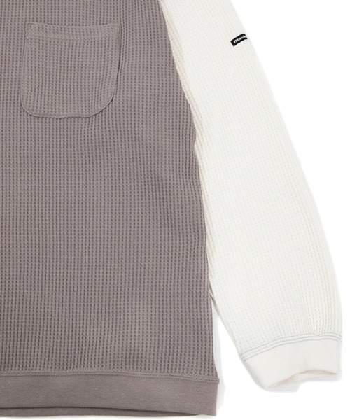 MANASTASH（マナスタッシュ）の「MANASTASH/マナスタッシュ　SNUG THERMAL L/S（Tシャツ/カットソー・メンズ・ホワイト/ブラック/その他1・LARGE/MEDIUM/X-LARGE）」の5枚目の写真