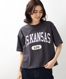 【Lee】別注カレッジロゴTシャツ
