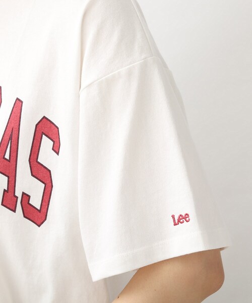 Lee(リー)の「【Lee】別注カレッジロゴTシャツ(Tシャツ/カットソー・レディース・グレー系その他/ナチュラル/アイボリー・02)」の9枚目の写真