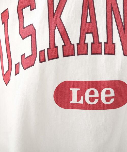 Lee(リー)の「【Lee】別注カレッジロゴTシャツ(Tシャツ/カットソー・レディース・グレー系その他/ナチュラル/アイボリー・02)」の10枚目の写真