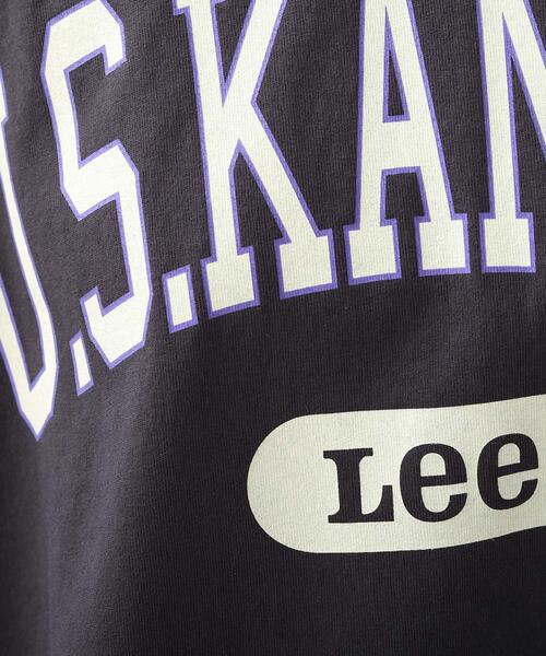 Lee(リー)の「【Lee】別注カレッジロゴTシャツ(Tシャツ/カットソー・レディース・グレー系その他/ナチュラル/アイボリー・02)」の11枚目の写真