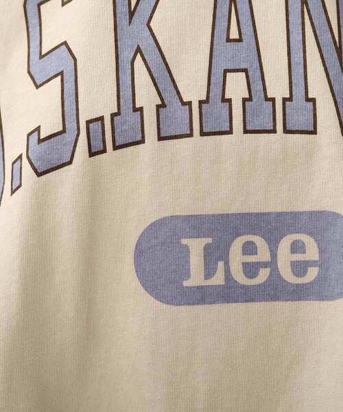 Lee(リー)の「【Lee】別注カレッジロゴTシャツ(Tシャツ/カットソー・レディース・グレー系その他/ナチュラル/アイボリー・02)」の12枚目の写真