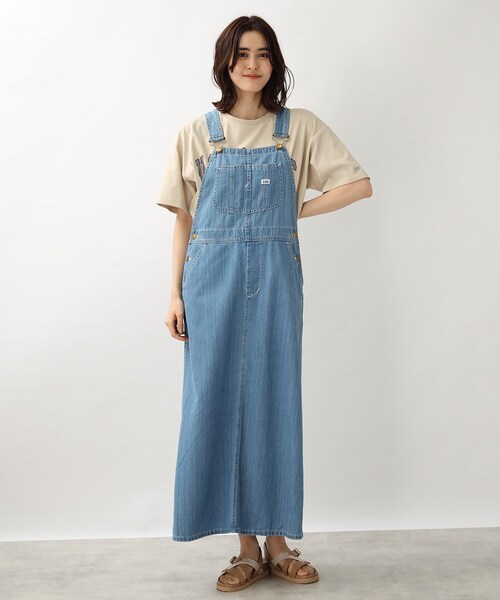 Lee(リー)の「【Lee】別注カレッジロゴTシャツ(Tシャツ/カットソー・レディース・グレー系その他/ナチュラル/アイボリー・02)」の18枚目の写真