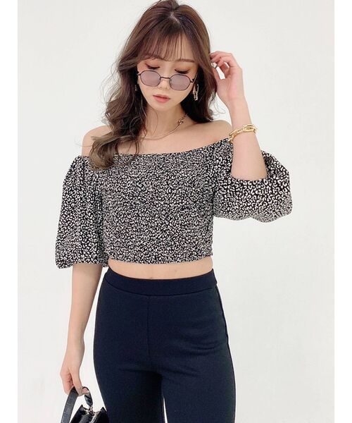 GYDA(ジェイダ)の「LEOPARD PATTERNバルーンスリーブブラウス(シャツ/ブラウス・レディース・その他/その他2・FREE)」の6枚目の写真