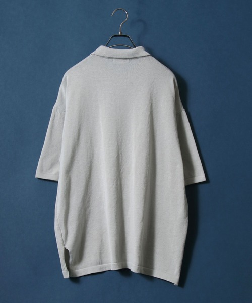 ＜H＞COTTON HIGH GAUGE COLLAR SHIRT/ポロシャツ HIGH GAUGE SHORT SLEEVE POLO SHIRT