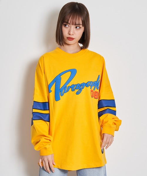 Paragraph（パラグラフ）の「PRGRP.16-LSTEE/パラグラフ（Tシャツ/カットソー・メンズ・ホワイト/チャコールグレー/グリーン/イエロー・FREE）」の4枚目の写真